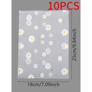 10PCS/20PCS/30PCS Daisy Flower Clothes Storage Bags/Travel Portable Underwear Sundries Zipper Bag