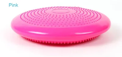 33cm Durable Inflatable Yoga Portable Massage Ball Pad Sports Gym Fitness Cushion Wobble Stability Balance Yoga Pad Free Pump