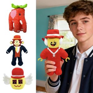 KOI WATCHES บ้านเลขที่ 9 ขโมยตุ๊กตา Brainrot น่ารัก ช้างสตรอว์เบอร์รี ของเล่นตุ๊กตา ใหม่ 21/25 ซม. ตุ๊กตาสัตว์นุ่ม ของขวัญสำหรับเด็ก