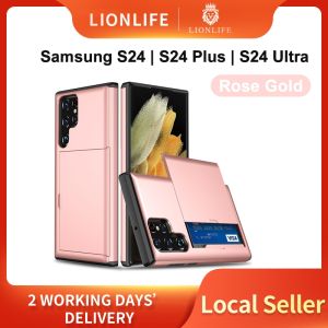 SG Samsung Galaxy S25 / S25+ / S25 Ultra / S24 / S23 / S22 Case – TPU + PC with Card Slot Full Protection