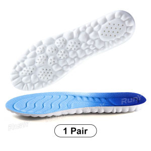 RunY Soft Cushioning Shoe Insoles Men and Women Elastic Running Shoes Pad Insert Daily