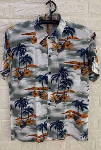 สินค้ามีพร้อมส่ง เสื้อลายดอก เสื้อ เสื้อฮาวาย เสื้อเชิ้ต แฟชั่นผู้ชาย เสื้อสงกรานต์ เสื้อเชิ๊ตลำลอง เสื้อผ้าผู้ชาย ผ้าสปันพิมส์ลายต้นมะพร้าว006 สามารถใส่ได้ทั้งชาย-หญิง