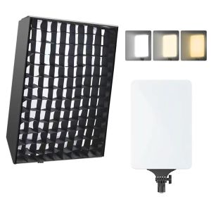 24-inch LED Flat Soft Light Cover for Video Conferencing Photography Selfie and Tripod Live Streaming