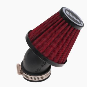 【ReadyStock inPH】Motorcycle Air Filter 28mm 38mm 42mm 48mm Cleaner Clamp-on 45 Degree Bend Air Intake Filters