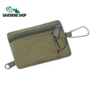 SAVEMORE SHOP Small Wallet Bag Keychain Coin Pouch EDC Accessory Bag for Hiking Backpack Camping Travel