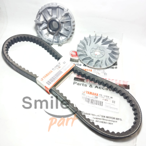 PAKET CVT Vbelt vanbelt yamaha mio soul new sporty smile fino karbu nuovo 5TL KIPAS RUMAH ROLLER SET