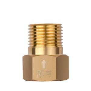 Double Brass Check Valves Set 1/2 Inch Threaded Anti Reverse Flows Device Temperature Resist Adapter for Water Systems