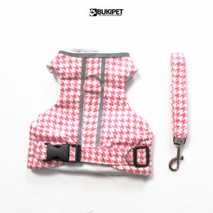 Tali Tuntun Rompi Harness Kucing dan Anjing - Bukipet Houndstooth Harness