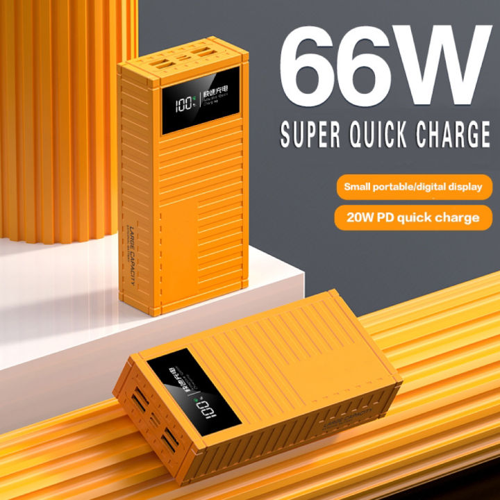 【Original+24hours delivery】66W Polymer lithium battery power bank ...