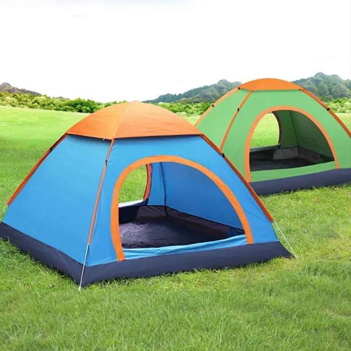 TJA Camping Tent For 2 4 6 8 10 Person Outdoor Thickened Tent Rainproof Mosquito Net Portable Camping Quick Opening Lazada PH