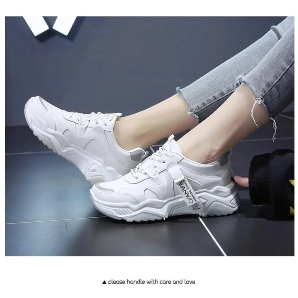 AURORA STORE Sneakers WANWO Sepatu Wanita Sneaker Tali Sporty