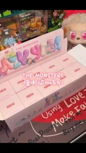 Labubu The Monsters Lazy Yoga Series Figures POP MART Blind collection decorative gift toy