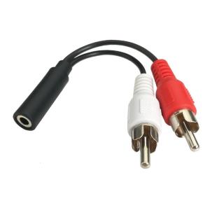 3.5mm to 2RCA Sound Cable 2RCA Cable 3.5mm to Male 2RCA to 3.5mm for Phone Laptop Tablet Home Theater Amplifiers Speaker