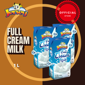 JERSEY Full Cream Milk 1L x3/x6 Bundle – Creamy UHT Cow’s Milk for Coffee Milk Tea Kids & Daily Use | Long Shelf Life