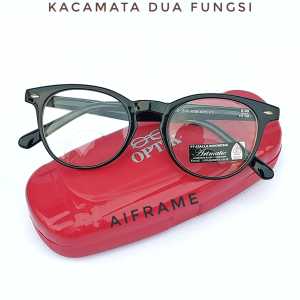 Aiframe Kacamata Dua Fungsi Untuk Baca Dan Jalan Plus 1.00 Sampai Plus 4.00 Pria Dan Wanita Ready Stok Free Box Dan Lap