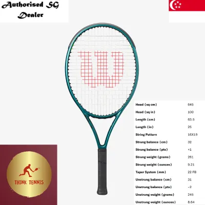 Wilson Junior Blade 25 V9 Tennis Racket Prestrung
