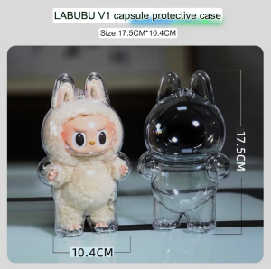 🇸🇬 [SG SELLER] LABUBU DOLL V1 Acrylic Dustproof Hardcase High Quality Clear Plastic Mould for V1 LABUBU
