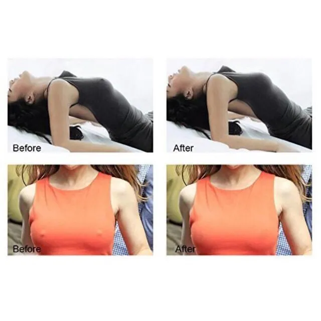 FemaBeauty Push Up Bra Reusable Nipple Pad Self Adhesive Silicone Bra  Washable Nipple Tape Invisible Seamless