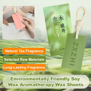 【Long-Lasting Eco-Friendly Aromatherapy Wax Sheets】Longjing Tea Fragrance Pendant for Wardrobe Bedroom/Natural Essential Oil Aromatherapy