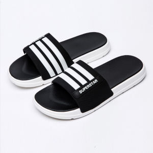 Dép quai ngang kẻ sọc SUPERSTAR- Hàng cao cấp- Mẫu mới nhất 2021