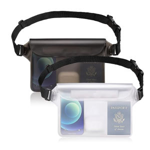 Waterproof Pouch with Waist Strap Beach Waterproof Bag Keep Your Phone and Valuables Safe and Dry Perfect for Swimming Boating Drifting Kayaking Outdoor Water Sports