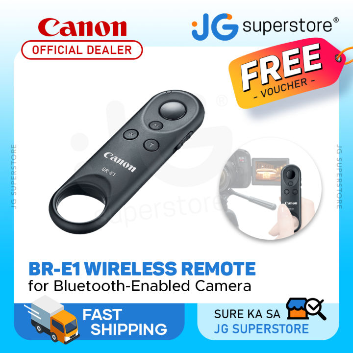 Canon BR-E1 Wireless Bluetooth Remote Control for EOS R, M6 Mark II, M50  Mark II, M200, 6D Mark II, 90D, 77D, PowerShot G5 X Mark II, G7 X Mark III, 