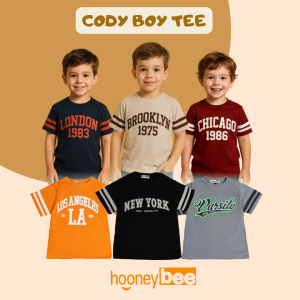 Owlakidz Bon Tee - Kaos Anak Cowok Size 1-5 Tahun