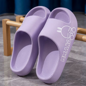 [Free Shipping] Rogue Rabbit Slippers Womens Summer Cartoon-Style Cute Non-Slip Thick-Soled For Couples Indoor And Home Use New Style Mens Slippers.