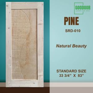 Goodoor Pintu Rumah Kayu Solid Pine Pinewood House Solid Door PINE SRD010 | Pintu Kayu Pine | Pintu Rumah Pinewood | Pintu Solid Kayu Pine | Pintu Rumah Kayu Kualiti Tinggi | Pintu Kayu Pine Moden | Pintu Dekoratif Kayu Pine | Pintu Rumah Pinewood Klasik