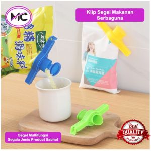 Segel Penjepit Makanan Plastik 2pcs Klip Jepitan Plastik Kemasan Penutup Snack Serbaguna Multifungsi Kedap Udara Praktis Murah Untuk Makanan Cair Bubuk Kental