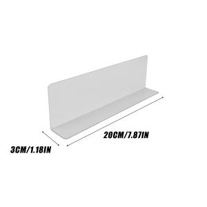 Shelf Dividers Acrylic Transparent Compartments with Magnetic Base Supermarket Retail Goods Display Separator Rack