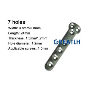 GREATLH Titanium Alloy T-shaped Bone Plate Small Animal Miniature Bone Plates for Distal Radius Fractures orthopedicTool