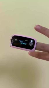 Pulse Oximeter Rechargeable Blood Oxygen Meter Finger Pulse Ooximeter with Respiratory Respiration Rate Monitor Oximetry for Sports Aviation Use Only (Pink)