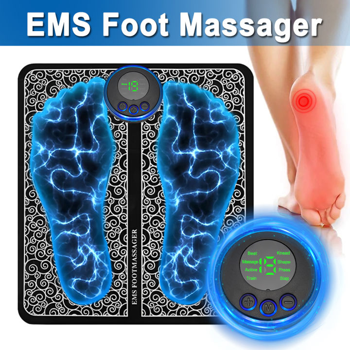 Chito8 Electric EMS Foot Massager Pad Relief Pain Relax Feet Acupoints