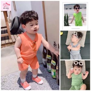 [GÍA SỐC] Bộ sát nách bé trai có size lớn áo minky mom ba lỗ chất cotton lạnh mát mùa hè BX69 bộ 3 lỗ minky cho bé - Bé Xinh Shop
