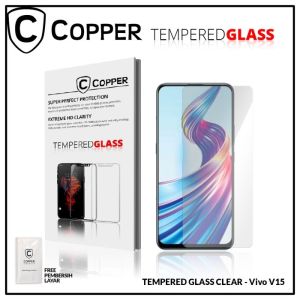 Vivo V15 - COPPER TEMPERED GLASS FULL CLEAR Anti Gores