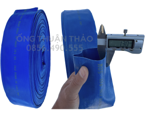 ỐNG BẠT CỐT DÙ PHI 60mm (65mm) XANH DƯƠNG - ỐNG BẠT NƯỚC ỐNG THUẬN THẢO