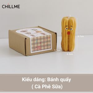 Nến thơm tạo hình bánh mì Chillme quà tặng sinh nhật handmade dễ thương đáng iu