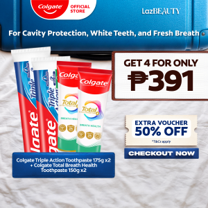 Colgate Triple Action 175g x2 +Total Toothpaste x2 Toothpaste Bundle of 4