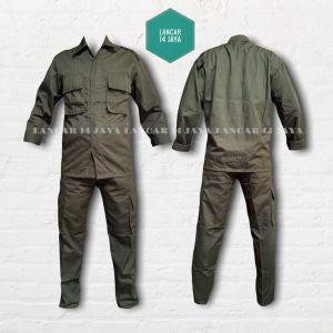 Seragam PDL Menwa Resimen Mahasiswa Hijau Drill - Baju Lapangan Tactical PDL Menwa - Resimen Mahasiswa - Seragam Mahasiswa - PDL Pendidikan - Seragam Sekolah Menwa