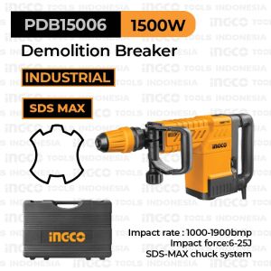 Demolition Jack Hammer (10kg 25J) INGCO PDB15006 Mesin Bobok Beton Penghancur