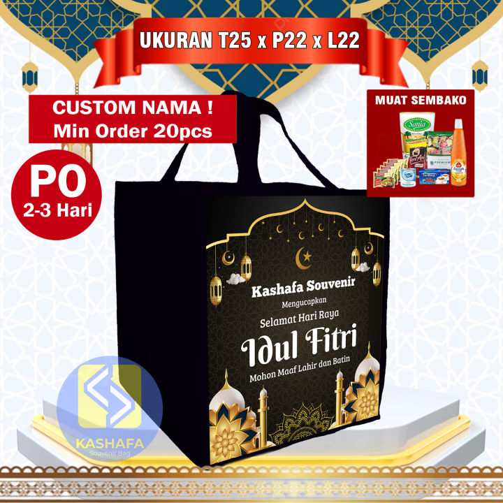35 PCS CUSTOM) Tas lebaran custom free desain goodie bag lebaran