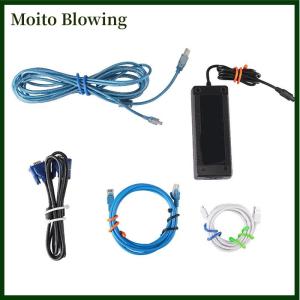 Moito 5PCS Silicone Zip Ties Steel Core Silicone Twisted Ties Reusable Rubber Twisted Ties Cable Ties For Organizing