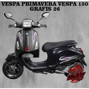 stiker striping sticker transparan vespa matic 150 cc grafis 26
