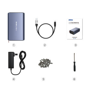 Acasis 2.53.5 Inch Dual Bay HDD Case External Hard Drive Enclosure Array SATA Hard Disk Array With RAID Ftion Case HD