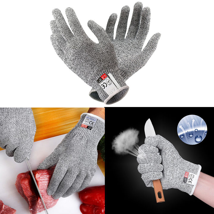 HPPE Level 5 Safety Anti Cut Gloves High-strength Industry Kitchen ...