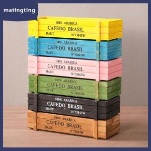 matingting Retro Vườn Nhà Máy Nồi Cổ Điển Bằng Gỗ Lưu Trữ Hộp Cho Đồ Lặt Vặt Văn Phòng Phẩm Hộp Bút Mọng Nước Chậu Hoa Ban Công Trang Trí Nội Thất