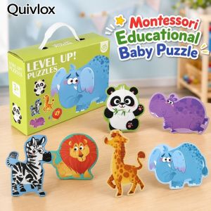 Montessori 3D Jigsaw Puzzle Set Animal Dinosaur Transport Themes For 4-6 Years Old Kids Gift