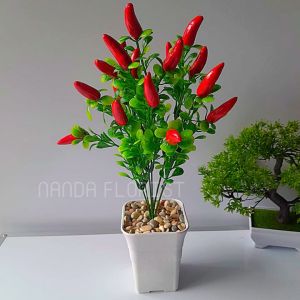 DODORY PT25 Pot Tanaman Hias Bunga Hias Plastik Ornamen bunga hias ruang tamu murah