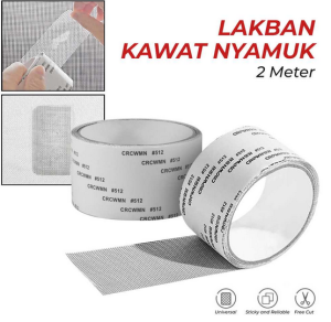 BB7 - Lakban Kawat Nyamuk Roll 2 Meter Penambal Kawat Jendela Anti Nyamuk